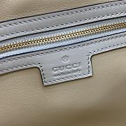 Bagsaaa Gucci Jackie Small Shoulder Bag Light Gray 782849 Size 27.5x19x4cm - 2