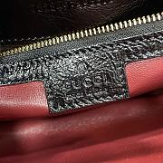 Bagsaaa Gucci Jackie Small Shoulder Bag Black Patent 782849 Size 27.5x19x4cm - 5