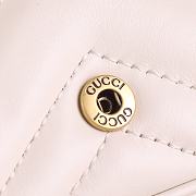 Bagsaaa Gucci GG Marmont Super Mini Bag 476433 White Size 16.5x10x4.5cm - 3