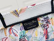 Bagsaaa Large Dior Book Tote White Multicolor Toile de Jouy Fantastica Embroidery -  42 x 35 x 18.5 cm - 5