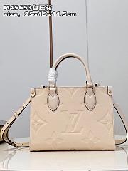 Bagsaaa Louis Vuitton M46569 OnTheGo PM Bag Cream - 25 x 19 x 11.5 cm - 1