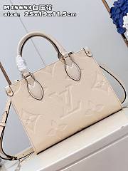 Bagsaaa Louis Vuitton M46569 OnTheGo PM Bag Cream - 25 x 19 x 11.5 cm - 2