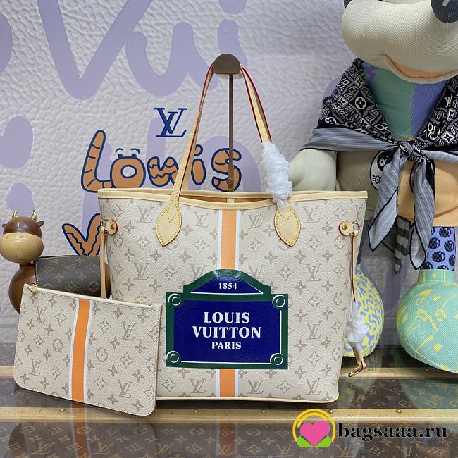 Bagsaaa Louis Vuitton M23501 Neverfull MM Beige/Ocher Size 31 x 28 x 14 cm - 1