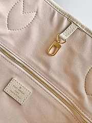 Bagsaaa Louis Vuitton M21579 Neverfull MM Crème Beige / Rose Trianon Pink - 31 x 28 x 14 cm - 4