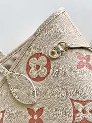 Bagsaaa Louis Vuitton M21579 Neverfull MM Crème Beige / Rose Trianon Pink - 31 x 28 x 14 cm - 3