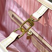 Bagsaaa Louis Vuitton N41605 Neverfull MM Damier Azur Rose Ballerine Pink - 31 x 28 x 14 cm - 4