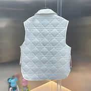 Bagsaaa Dior Women Vest White Quilted Technical Taffeta - 5