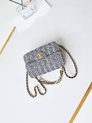 Bagsaaa Chanel Mini Flap Bag AS4384 Black & White Tweed - 14.5 × 19.5 × 7.5 cm - 5