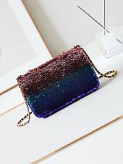 Bagsaaa Chanel Small Flap Bag Gradient Sequins Multicolour AS4561 - 14 × 21 × 8 cm - 5