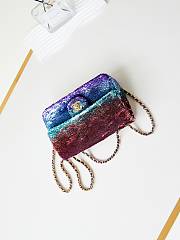 Bagsaaa Chanel Small Flap Bag Gradient Sequins Multicolour AS4561 - 14 × 21 × 8 cm - 3