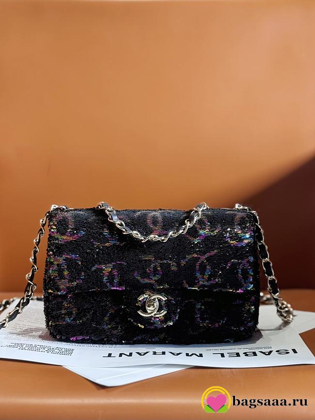 Bagsaaa Chanel Evening Bag AS4297 Black & Multicolor - 13 × 21 × 8 cm - 1