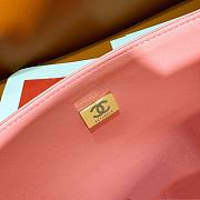 Bagsaaa Chanel Classic Handbag A01112 Coral Pink - 15.5 × 25.5 × 6.5 cm - 4