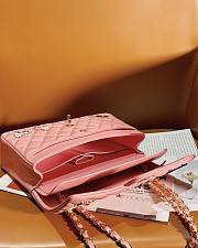 Bagsaaa Chanel Classic Handbag A01112 Coral Pink - 15.5 × 25.5 × 6.5 cm - 2