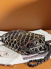Bagsaaa Chanel Mini Evening Bag AS4588 NT520 Black & Multicolor - 7.4 × 12 × 5.3 cm - 2