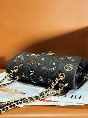 Bagsaaa Chanel Small Classic Handbag A01113 Black Tweed - 14.5 × 23 × 6 cm - 5