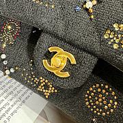 Bagsaaa Chanel Small Classic Handbag A01113 Black Tweed - 14.5 × 23 × 6 cm - 3