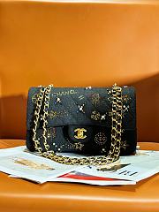 Bagsaaa Chanel Small Classic Handbag A01113 Black Tweed - 14.5 × 23 × 6 cm - 2