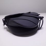 Bagsaaa Dior Mini Saddle Bag Black Ultramatte Calfskin - 21 x 18 x 5 cm - 4