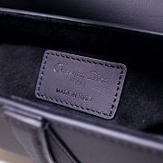 Bagsaaa Dior Mini Saddle Bag Black Ultramatte Calfskin - 21 x 18 x 5 cm - 3