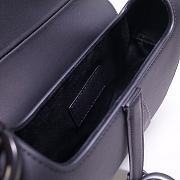 Bagsaaa Dior Mini Saddle Bag Black Ultramatte Calfskin - 21 x 18 x 5 cm - 2
