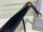 Bagsaaa Dior Saddle Rodeo Pouch Black Goatskin - 20 x 15 x 4 cm - 5