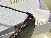 Bagsaaa Dior Saddle Rodeo Pouch Black Goatskin - 20 x 15 x 4 cm - 4