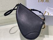 Bagsaaa Dior Saddle Rodeo Pouch Black Goatskin - 20 x 15 x 4 cm - 3