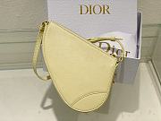 Bagsaaa Dior Saddle Rodeo Pouch Yellow Goatskin - 20 x 15 x 4 cm - 4