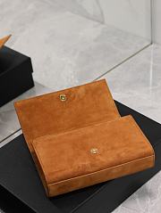 Bagsaaa YSL Kate Medium In Suede Camel Brown 364021 - 24x14.5x5cm - 5