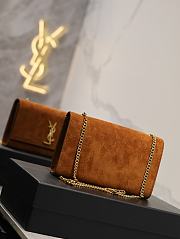 Bagsaaa YSL Kate Medium In Suede Camel Brown 364021 - 24x14.5x5cm - 4