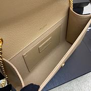 Bagsaaa YSL Kate Medium In Grain De Poudre Embossed Leather Beige 364021 - 24x14.5x5cm - 5