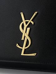 Bagsaaa YSL Kate Medium In Grain De Poudre Embossed Leather Black/Gold Hardware 364021 - 24x14.5x5cm - 5