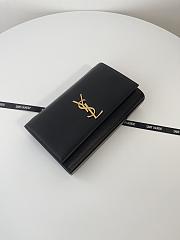 Bagsaaa YSL Kate Medium In Grain De Poudre Embossed Leather Black/Gold Hardware 364021 - 24x14.5x5cm - 3