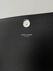 Bagsaaa YSL Kate Medium In Grain De Poudre Embossed Leather Black/Silver Hardware 364021 - 24x14.5x5cm - 2