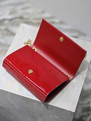 Bagsaaa YSL Kate Small In Nappa Leather White/Red 742580 - 20x13.5x6cm - 5