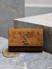 Bagsaaa YSL Kate Small In Suede 469390 Camel Brown - 20 X 12.5 X 5 CM - 1