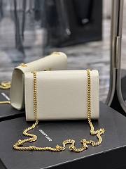 Bagsaaa YSL Kate Small In Grain De Poudre Embossed Leather 469390 White - 20x12,5x5 CM - 5
