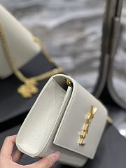 Bagsaaa YSL Kate Small In Grain De Poudre Embossed Leather 469390 White - 20x12,5x5 CM - 3