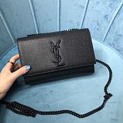 Bagsaaa YSL Kate Small In Grain De Poudre Embossed Leather 469390 Full Black - 20x12,5x5 CM - 1