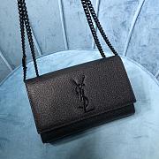 Bagsaaa YSL Kate Small In Grain De Poudre Embossed Leather 469390 Full Black - 20x12,5x5 CM - 2