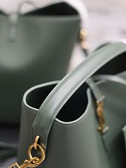 Bagsaaa Le 37 In Dark Green Leather 742828 - 20 X 25 X 16 CM - 3