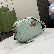 Bagsaaa Gucci GG Marmont Small Shoulder Bag 447632 Pale Green - 24 x 13 x 7cm - 5