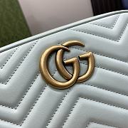 Bagsaaa Gucci GG Marmont Small Shoulder Bag 447632 Pale Green - 24 x 13 x 7cm - 2
