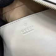 Bagsaaa Gucci GG Marmont Small Shoulder Bag 447632 Light Grey - 24 x 13 x 7cm - 3