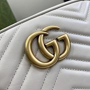 Bagsaaa Gucci GG Marmont Small Shoulder Bag 447632 Light Grey - 24 x 13 x 7cm - 2