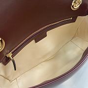 Bagsaaa Gucci GG Marmont Small Shoulder Bag Dark Red 443497 - 26x15x7cm - 3