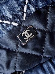 Bagsaaa Chanel 22 Mini Handbag Blue Denim AS3980 - 20 × 19 × 6 cm - 5