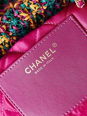 Bagsaaa Chanel 22 Mini Handbag AS3980 Green/Fuchsia/Yellow - 20×19×6 Cm - 3