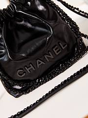 Bagsaaa Chanel 22 Mini Handbag Full Black Letter AS3980 - 20 × 19 × 6 cm - 3