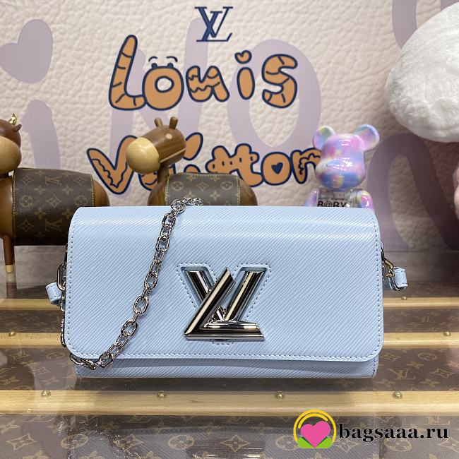 Bagsaaa Louis Vuitton M24566 Twist West Candy Blue - 23.5 x 12 x 7 cm - 1